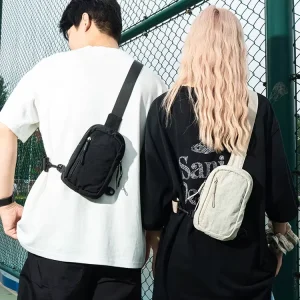 Custom Nylon Single Small Square Sling Messenger Bag Man Sport Shoulder Bag for Women Chest Cross Body Crossbody Bag Men