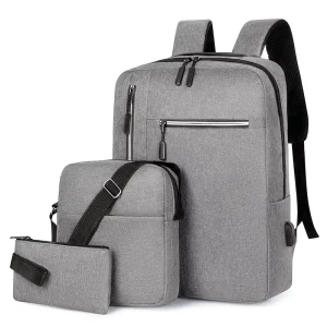 Custom Oem 3 in 1 Laptop Backpack Computer Waterproof Large Capacity 3 Pcs Set Men’s Travel Student Backpack