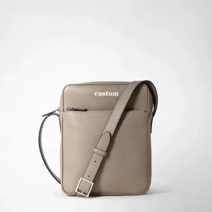 Custom Oem Full Grain Leather Bags Leather Crossbody Bags Men Waterproof Luxury Men’s Genuine Leather Shoulder Bags
