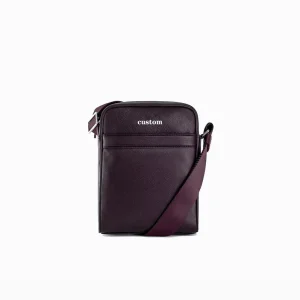 Custom Oem Odm Business Full Grain Leather Bags Personalized Mens Leather Shoulder Bag High Quality Leather Crossbody Bags Men