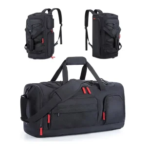 Custom Outdoor Sports Gym Bags Men Women Training Fitness Travel Handbag Yoga Mat Sport Bag With Shoes Compartment