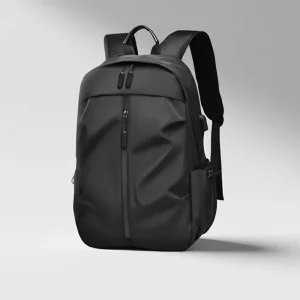 Custom Oxford Waterproof Zipper Backpack USB Polyester Letter Pattern Laptop Compartment Outdoor Sport Urban Business Travel