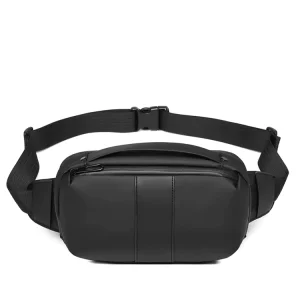 Custom PU Leather Sling Bag for Men Unisex High Quality Shoulder Crossbody Waist Chest Fanny Pack