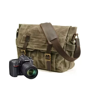 Custom PU Leather Spring Ladies Handbags Camera Casual Women’s Men’s Canvas Messenger Bags