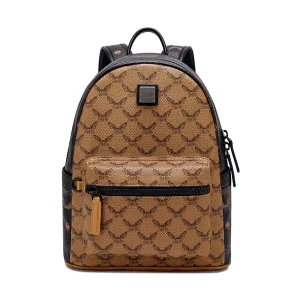 Custom PVC Leather Vintage Fashion School Laptop Backpack for Men Waterproof Design Summer Winter Large Capacity