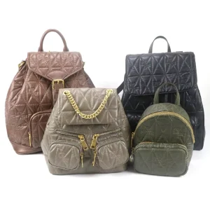 Custom Patterned Black PU Leather Men’s Vintage School Backpack with Polyester Lining Fashionable Laptop Bag for Men