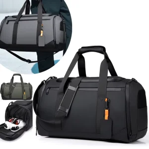 Custom Personalized Men’s Large Gym Sports Bag Logo for Kids Back Bag Men’s Shoe Sport Travel Bag for Students and Athletes