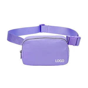 Custom Personalized Waterproof Letter Pattern Polyester Waist Bag for Unisex Outdoor Sports Sling Pouch Fanny Pack Belt Bag