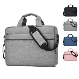 Custom Polyester Messenger Crossbody Eco-Friendly Modern Fashionable Work Men Women 17 Inch Briefcase Recycled Laptop Bag