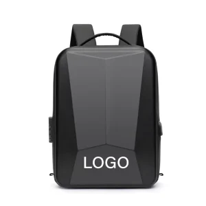 Custom Premium Stylish 17.5 Inch Waterproof Laptop Backpack for Men with USB Port Anti Theft Hard Shell Design and Logo
