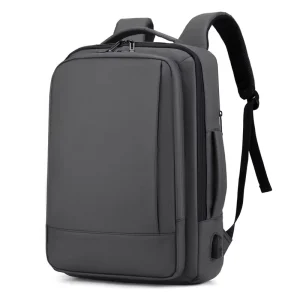 Custom Premium Waterproof Anti Theft Nylon Laptop Backpack USB Zipper Closure Physiological Curve Back for Outdoor Office Use