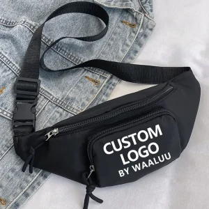 Custom Print Mens Running Bumbag Tactical Sports Waist Belt Bum Bag Luxury Black Male Female Fanny Pack for Men