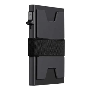 Custom Print RFID Wallets Anti theft Brush Slim Security Men Money Clip Spring Aluminum Alloy Card Holder with a Metal Clip