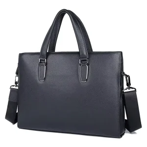 Custom Printed Logo Office Laptop Bag Leather Briefcases Messenger Bag for Men Computer Business