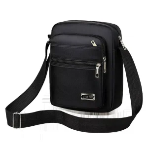 Custom Printed Logo Travel Shoulder Bag Classic Durable Men’s Chest Bag Oxford Portable Messenger Mobile Phone Bag