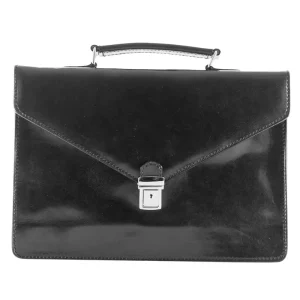 Custom Simple Briefcase Men’s Top Layer Cowhide Hard Business Laptop Bag Handheld Shoulder Bag Genuine Leather High Quality