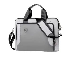 Custom Size Logo Business Style Polyester Waterproof Laptop Bag Handheld Men’s Large Capacity Shockproof Shoulder Notebook
