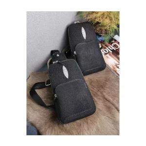 Custom Style Luxury Grade Men’s Genuine Leather Fashion Portable Chest Bag