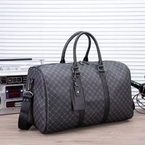 Custom Travel Bag Men’s and Women’s Handbags Large Capacity Short Trip Duffel Bag Plaid Printed Yoga Bag