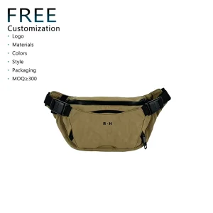 Custom Unisex Ultra light Waterproof Waist Bag Crossbody Bag Adjustable Strap Fanny Pack for Travel Walking Exercise Daily Use