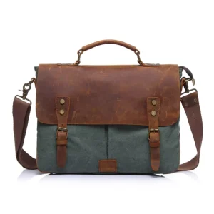 Custom Vintage Laptop Travel Canvas Tote Sling Cross Body Satchel Shoulder Crossbody Bag Men’s Canvas Messenger Bags