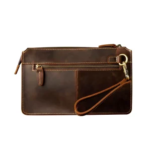 Custom Vintage Style Men’s Pochette Tote Bag Purse Portable Handbag with Durable Carry the Brilliance Feature