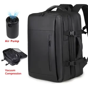 Custom Waterproof Anti-Theft Air Expandable Men Compression Business Travel Backpack Laptop Backpack Bag