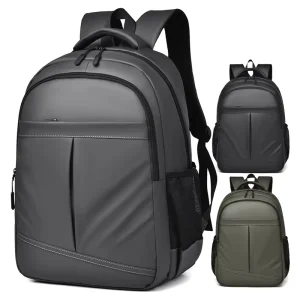 Custom Waterproof Anti-theft PU Leather Men’s Office Casual Sports Travel Bag School 15.6 Inch Daily Life Laptop Backpack