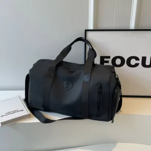Custom Waterproof Duffel Bag Large Capacity Sports Gym Bag Wet Dry Separation Travel Bag with Shoe Compartment