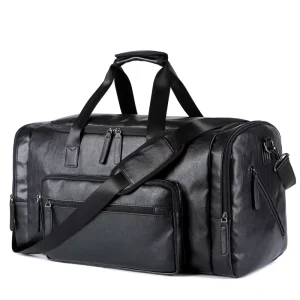 Custom Waterproof Large Clothing Bag Tote Shoulder Golf Duffle Bag Women Men’s Leather Travel Sports Duffle Bags