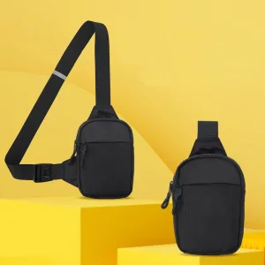 Custom Waterproof Summer Button Mini Single Small Square Sling Messenger Bag for Men Sport Shoulder Crossbody Bag