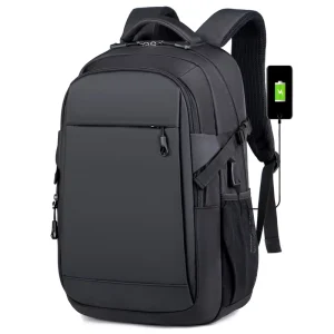 Custom Waterproof USB Men’s Computer Student Bag Business School Office Laptop Backpacks