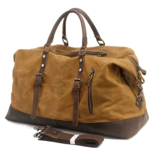 Custom Weekend Gym Sports Travel Wax Canvas Duffle Bag Large New Style Fashion Foldable Men’s Leisure Waterproof Gym Travel Bag