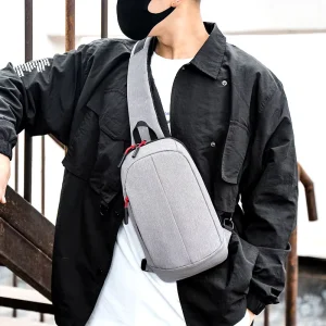 Custom logo Casual Utility Travel Mini Crossbody Sling Pouch Chest Bags Single Shoulder Messenger Bag for Men Women