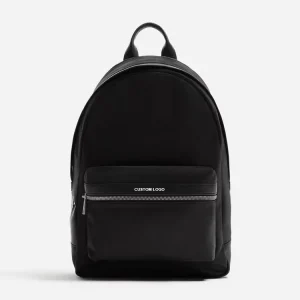 Custom logo Design Nylon Travel Backpack College School Laptop Backpack Bag