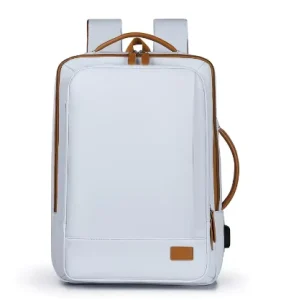 Custom logo Men’s Notebook Backpack Fashionable Multi functional Waterproof Travel Backpack Casual Student Laptop Bag with USB