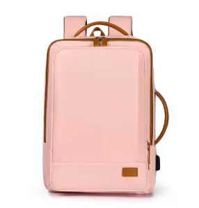 Custom logo Men’s Notebook Backpack Fashionable Multi-functional Waterproof Travel Backpack Casual Student Laptop Bag with USB