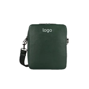 Custom logo Oem Odm UV Print Green Medium Crossbody Bag for Men Shoulder Bag Mens Purse Satchel Leather Messenger Bag Gift Man