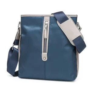 Custom logo Waterproof Oxford Fashion Shoulder Messenger Sling Leather Cross Bags for Men Crossbody Bag