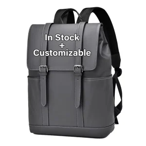 Customizable Fashion Durable Daily Waterproof Outdoor Casual Business Portable Film Coated Computer Bag Laptop Backpack