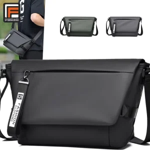 Customizable Logo Fashion High Quality Men’s Crossbody Bag Trendy Waterproof Daily Commute Shoulder Messenger Bag