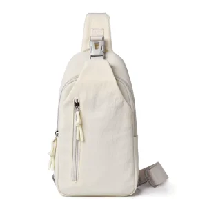 Customizable Logo Men’s Fashionable Anti theft Chest Cross Body Bag Waterproof Nylon Fabric With RFID Pocket Inside