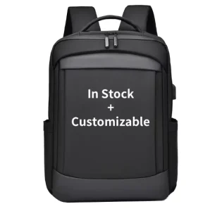 Customizable Men’s 15.6inch Laptop Business Backpack Simple Large Trend Casual Fashion Travel Bag Waterproof Backpack