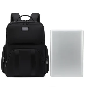 Customizable Men’s Business Backpack Oxford Polyester 20-35L USB Charging Waterproof Zipper Travel Computer Bag Air Cushion
