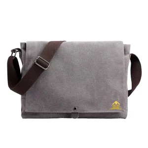 Customizable Men’s Retro Canvas Crossbody Messenger Bag Large Casual Briefcase Backpack Vintage Fashion Spring Summer