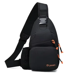 Customizable Multifunctional Waterproof Zipper Crossbody Bag for Men Chest Bag Backpack Casual