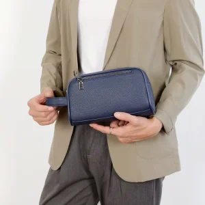 Customizable New Arrival Stylish Lightweight Men’s Handbag Soft PU Large Capacity Men’s Business Clutch Bag