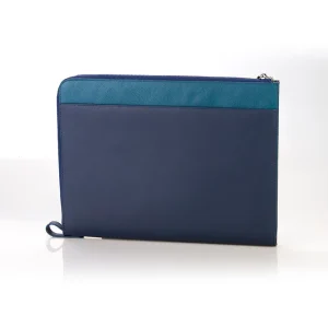 Customization Business Men Document Leather A4 Size Portfolio File Folder Zipper Document Bag Handbag