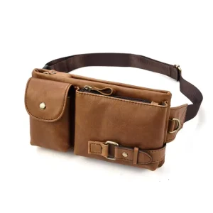 Customized Based Drawings Unisex Genuine Leather Vintage Crossbody Sling Bag Hobo Hippie Shoulder Pouch Belt Pattern Zipper