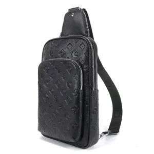 Customized Design Luxury Genuine Leather Customize Logo Shoulder Bag Men Real Leather Waist Bag for Daily Outfit